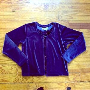 EUC VTG Velvet / Velveteen Sweater & Jacket Set